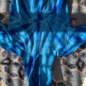 blue tye dye hoodie
